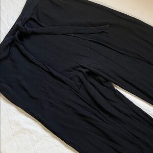 Ivy + Main black crinkled rayon gauchos xl high rise